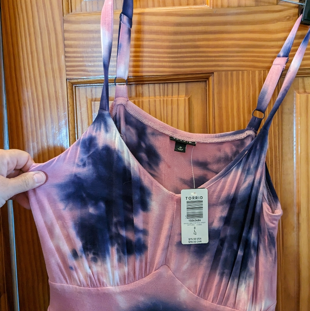 Torrid, tye dye dress, NEW with tags, sz large. - Picture 3 of 6